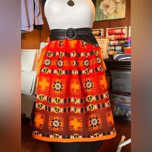 Native American Ribbon Skirt with side Ribbons. EVERY CHILD MATTERS Size M